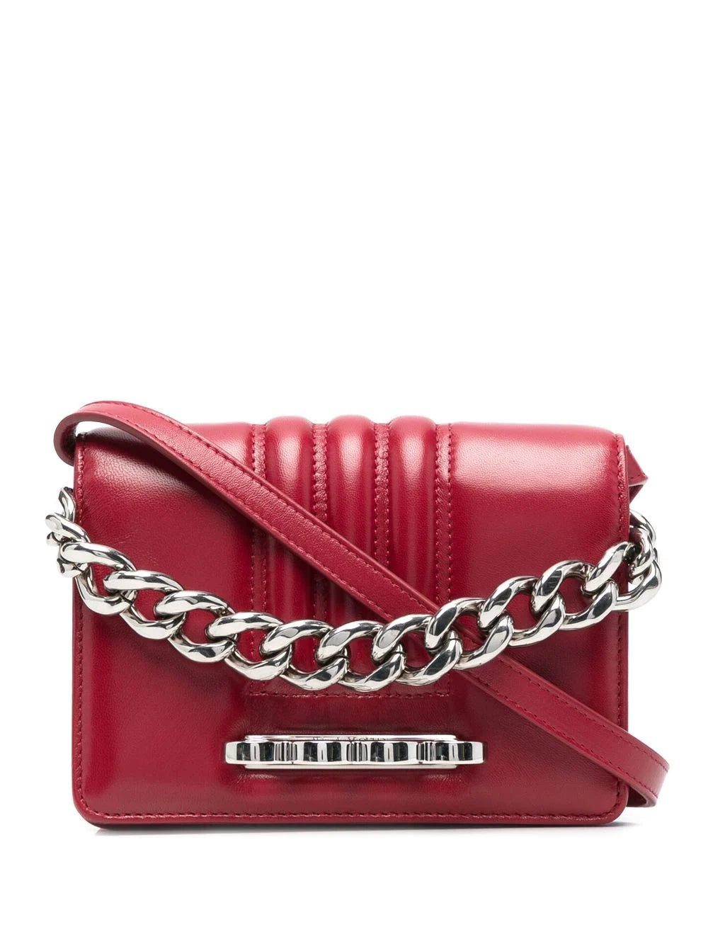 Alexander Mcqueen leather chain-link clutch-bag