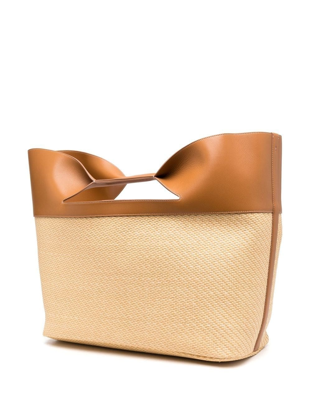 Alexander McQueen The Bow straw-woven tote bag - Image 3
