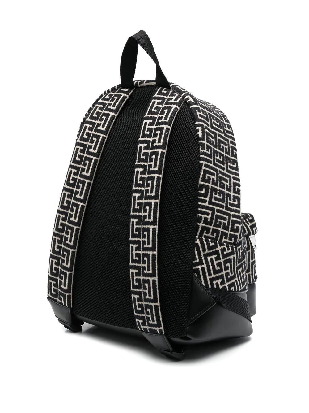Balmain 1945 monogram-jacquard backpack - Image 3