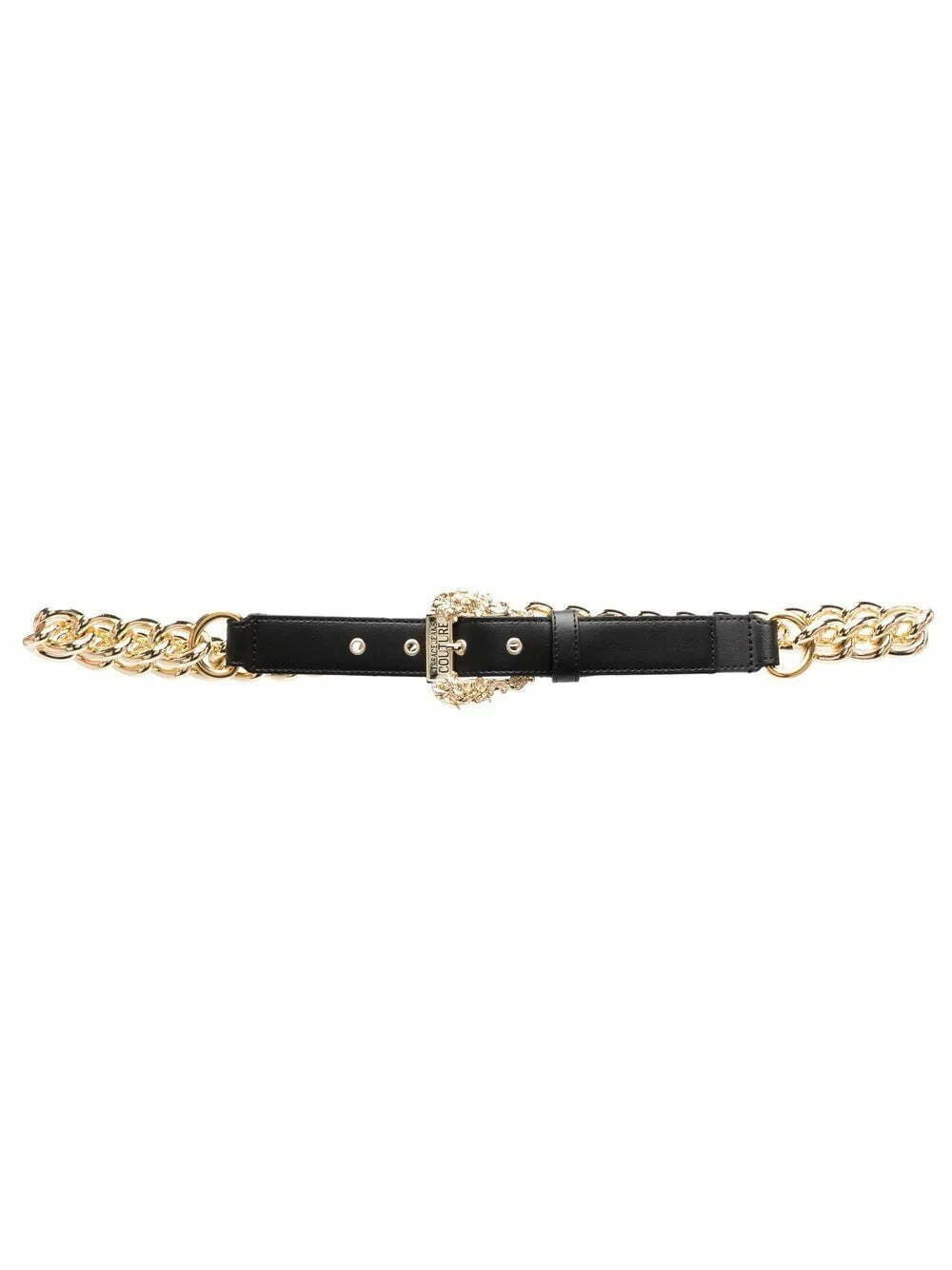 Versace Jeans Couture chain-link detail logo belt