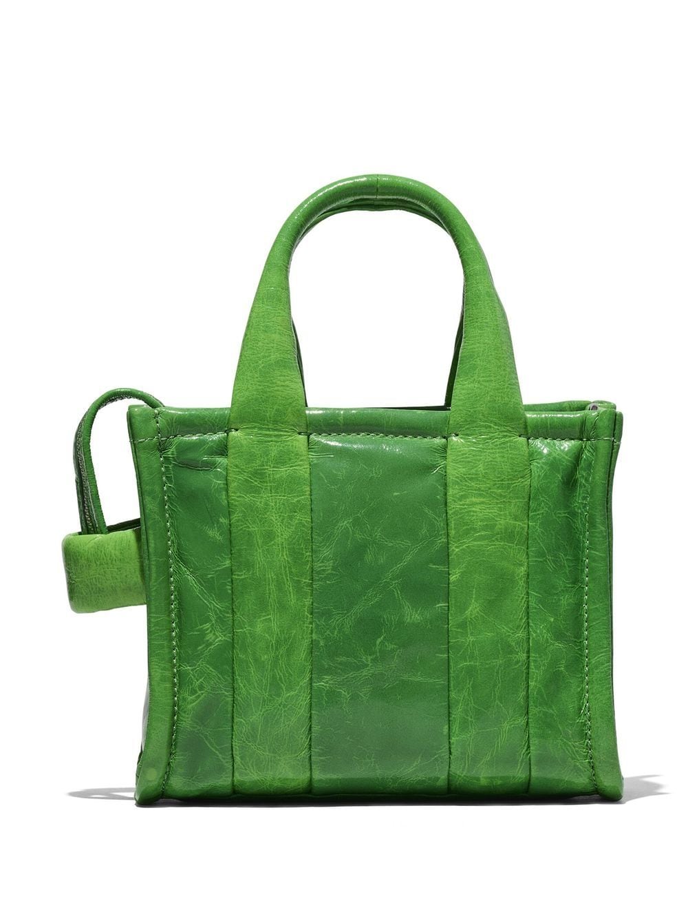 Marc Jacobs micro The Tote crinkled leather bag - Image 3