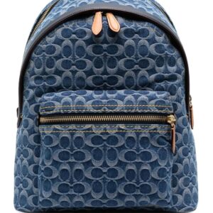 Coach monogram-pattern cotton backpack