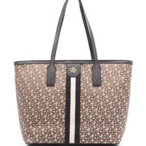 DKNY logo-print tote bag
