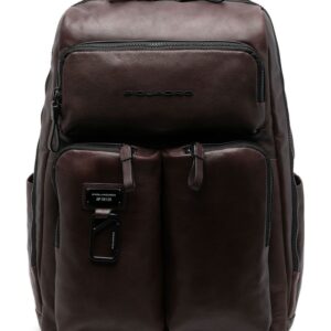 PIQUADRO logo-plaque detail backpack