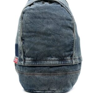 Diesel Rave washed-denim backpack