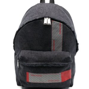 Heron Preston logo-patch distressed backpack