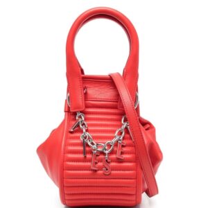 Diesel logo-charm detail tote bag