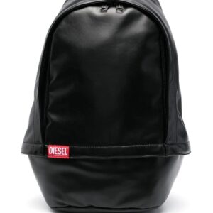 Diesel logo faux-leather backpack