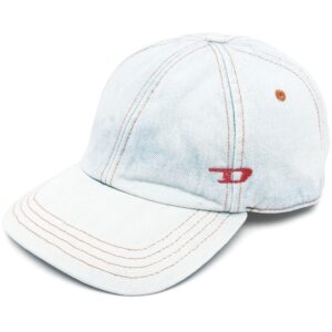 Diesel C-Lib-3 logo-embroidered denim cap