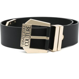 Versace Jeans Couture engraved-logo buckle belt