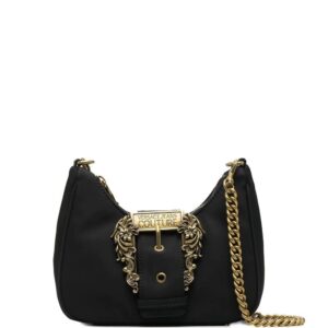 Versace logo-buckle shoulder bag