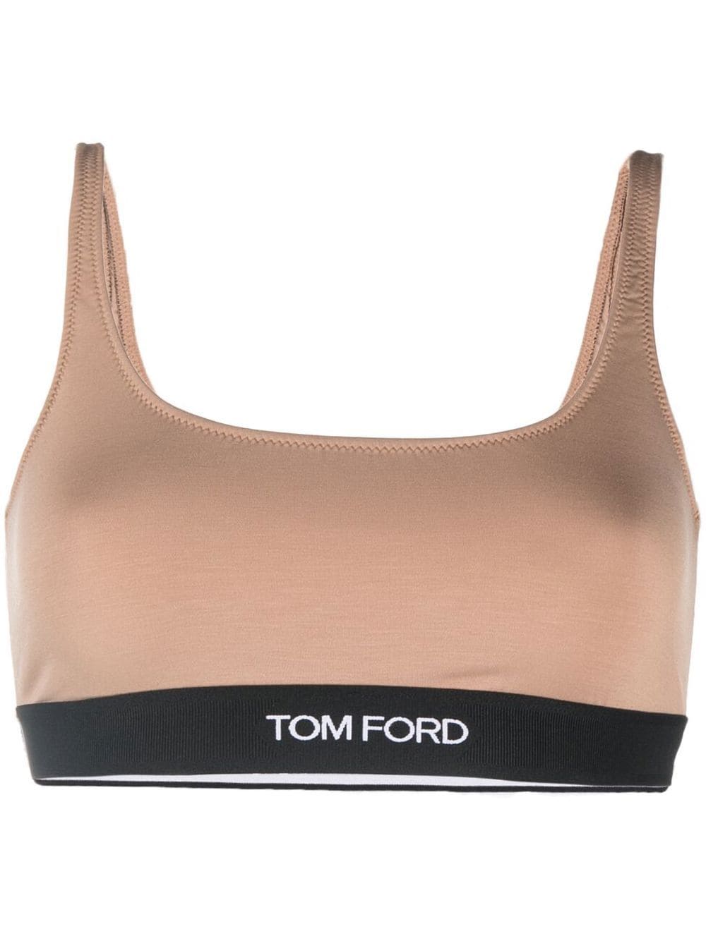 TOM FORD logo-trim stretch bralette