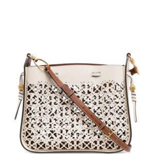 Tory Burch Bell  laser-cut monogram shoulder bag