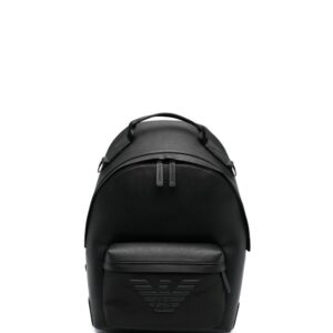 Emporio Armani embossed-logo backpack