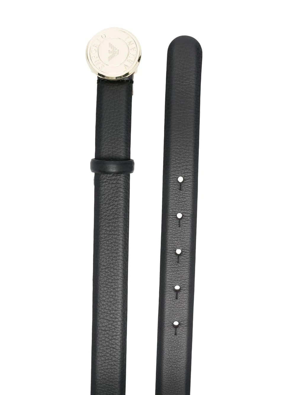 Emporio Armani logo-buckle leather belt - Image 2