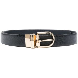 Emporio Armani  logo-buckle leather belt