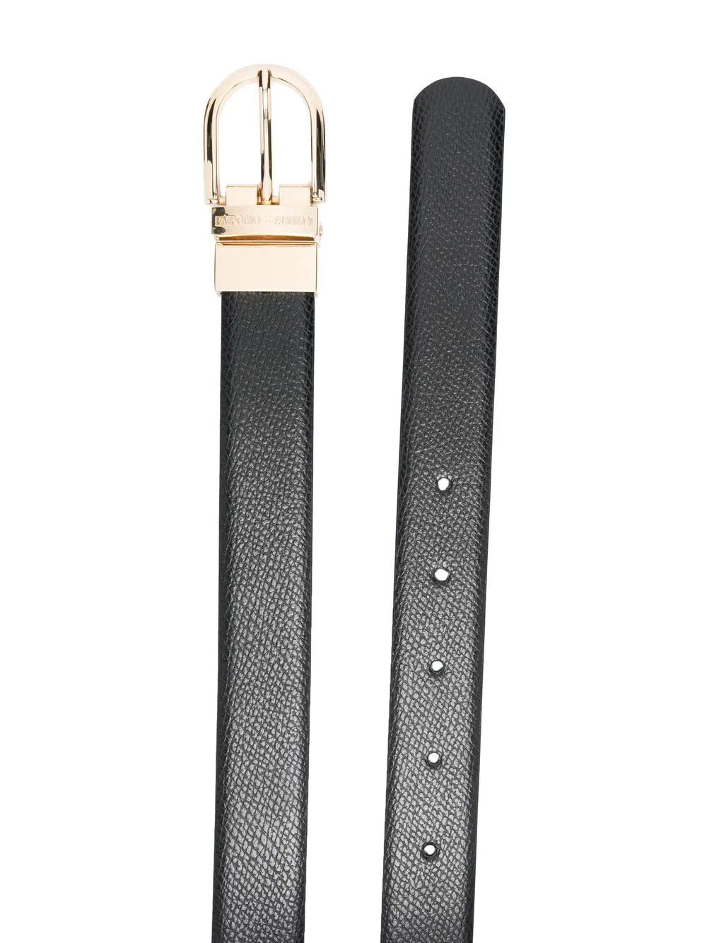 Emporio Armani logo-buckle leather belt - Image 2