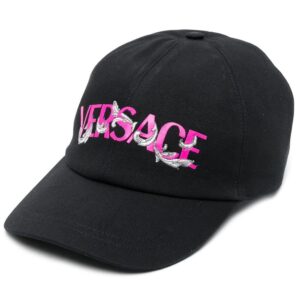 Versace logo-print detail baseball cap