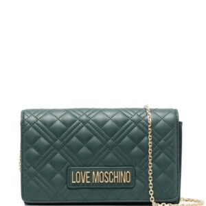 Love Moschino diamond-quilted crossbody bag
