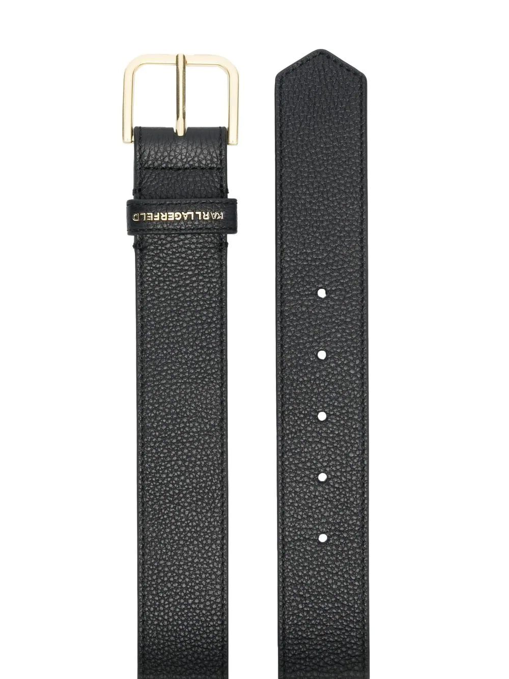 Karl Lagerfeld Essential calf leather belt - Image 2