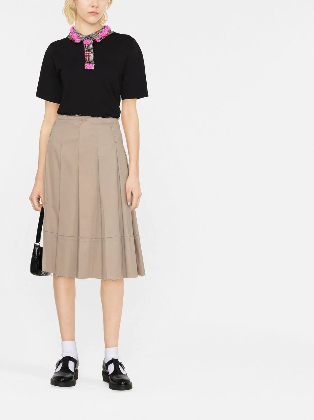 Karl Lagerfeld bouclé-collar polo shirt - Image 2