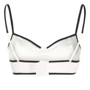Karl Lagerfeld  two-tone satin bralette