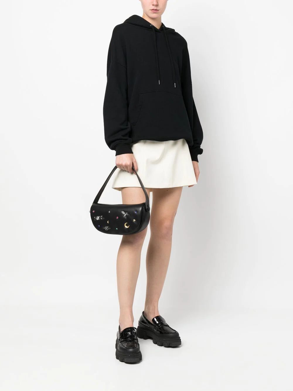 Karl Lagerfeld K/Swing pin-embellished shoulder bag - Image 2