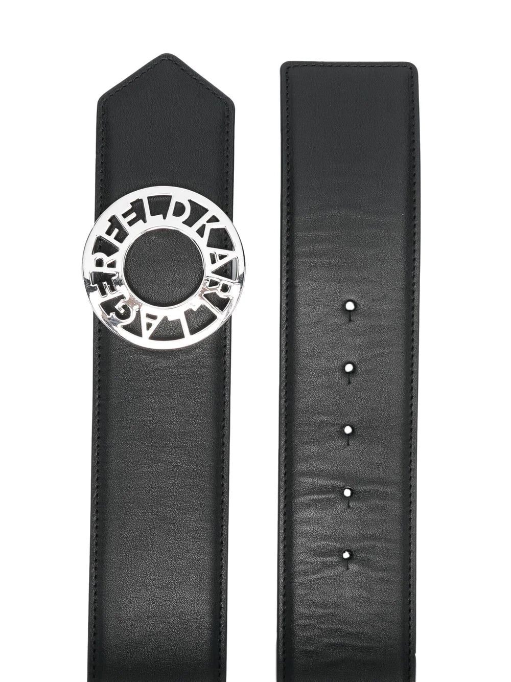 Karl Lagerfeld Disk medium leather belt - Image 2