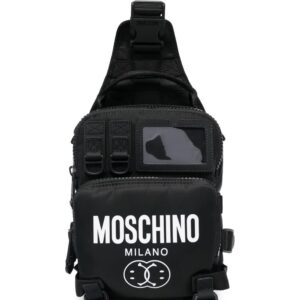 Moschino multi-pocket crossbody backpack