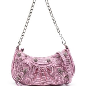 Balenciaga Le Cagole rhinestone-embellished shoulder bag