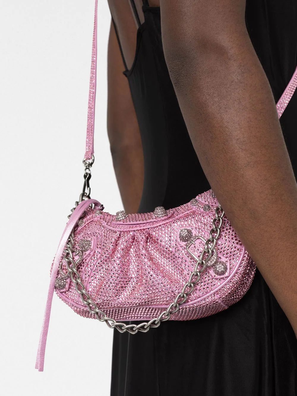 Balenciaga Le Cagole rhinestone-embellished shoulder bag - Image 3