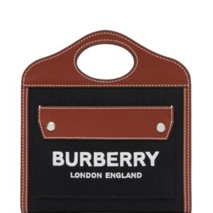 Burberry logo-embroidered mini tote bag