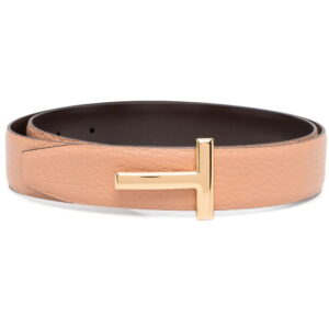 TOM FORD  T logo-buckle reversible belt