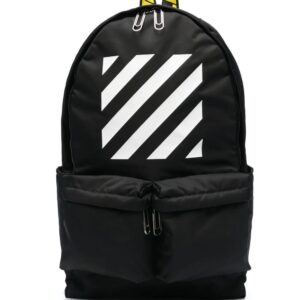 Off-white logo-print zip-up backpack