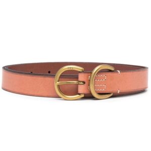 Polo Ralph Lauren  double-ring leather skinny belt