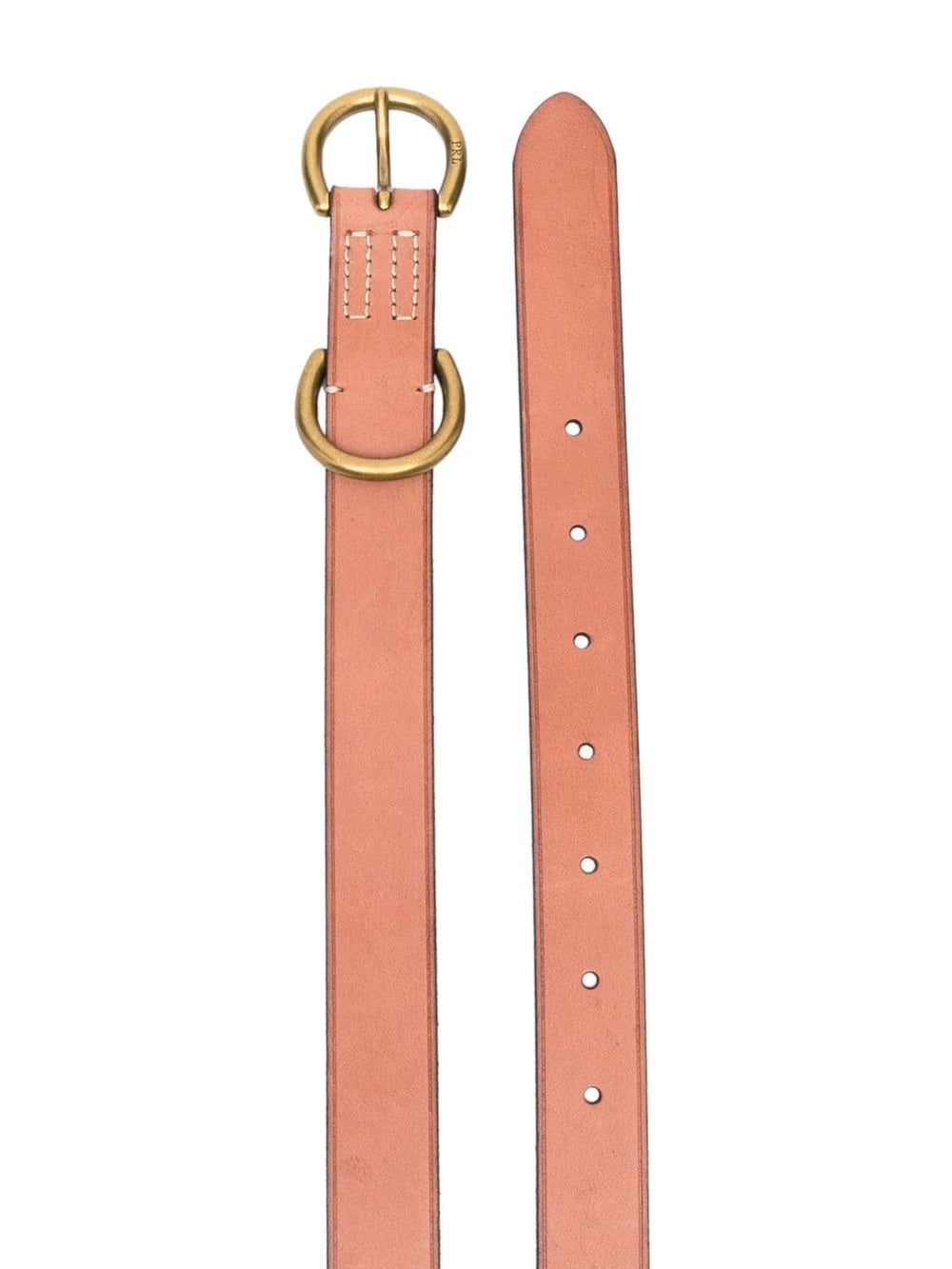 Polo Ralph Lauren double-ring leather skinny belt - Image 2