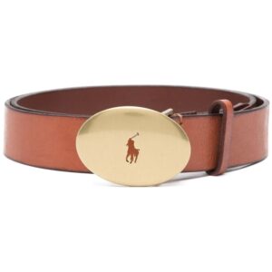 Polo Ralph Lauren  logo-engraved oval buckle belt