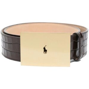 Polo Ralph Lauren  croc-effect logo-buckle belt