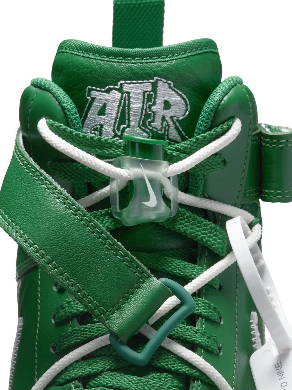 Nike X Off-White Air Force 1 Mid "Pine Green" - Image 4