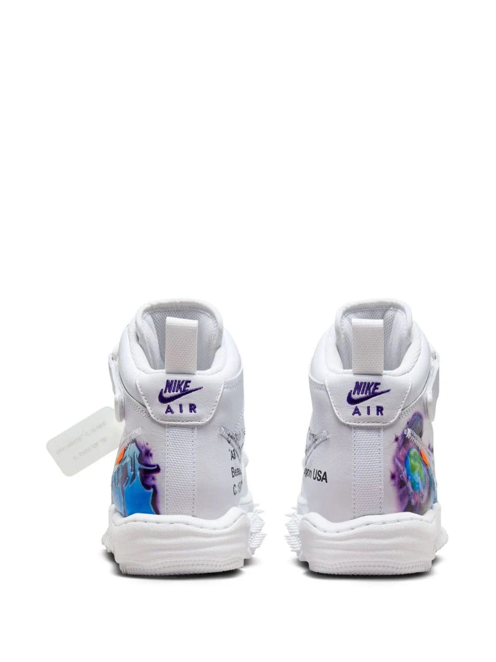 Nike X Off-White Air Force 1 lace-up sneakers - Image 4