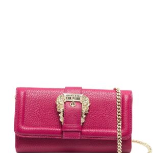 Versace logo-buckle shoulder bag