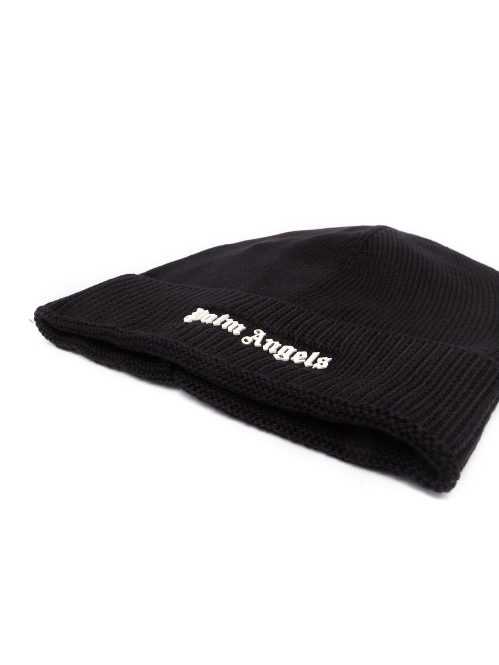 Palm Angels logo-lettering knitted beanie - Image 2
