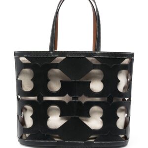 Tory Burch Cutout Logo leather tote bag