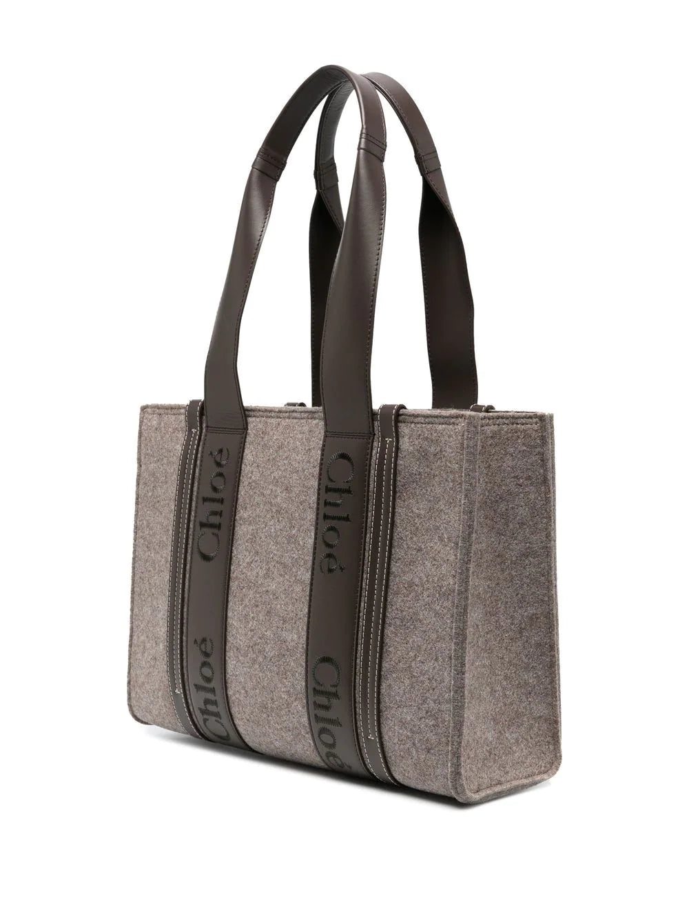 Chloé embroidered-logo tote bag - Image 3