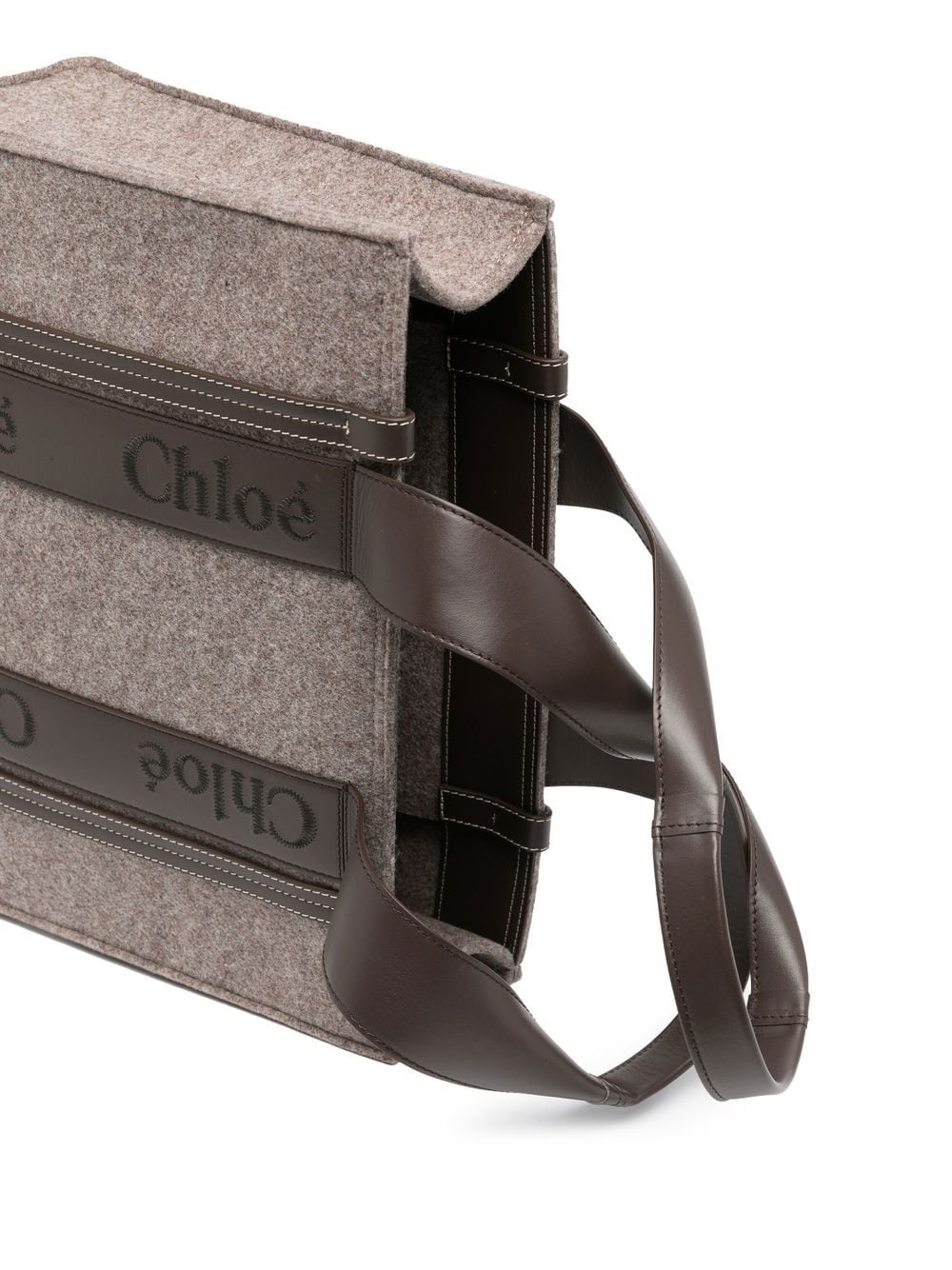 Chloé embroidered-logo tote bag - Image 4