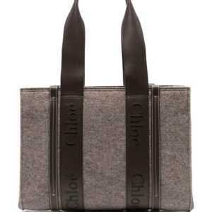 Chloé embroidered-logo tote bag