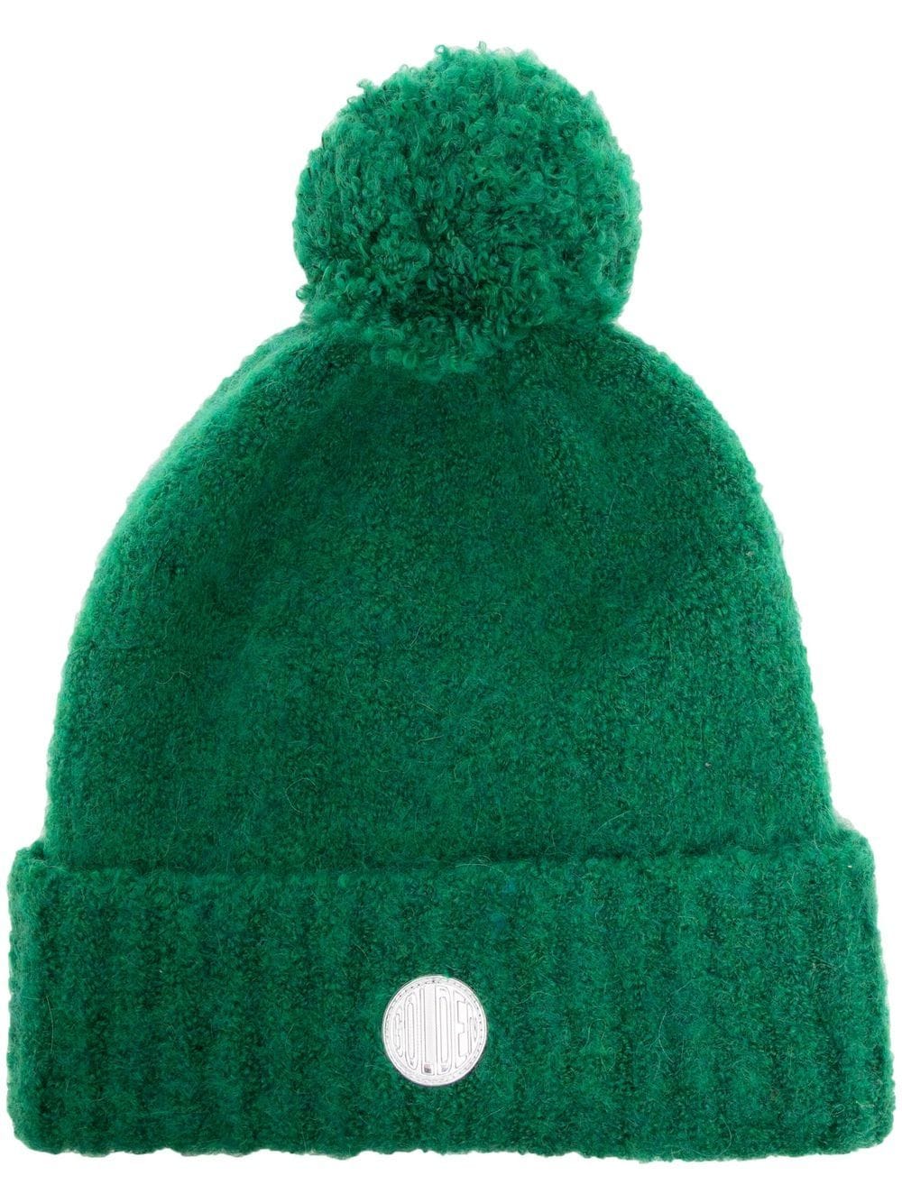 Golden Goose logo-patch pom-pom beanie
