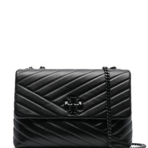 Tory Burch  logo-plaque quilted shoulder bag