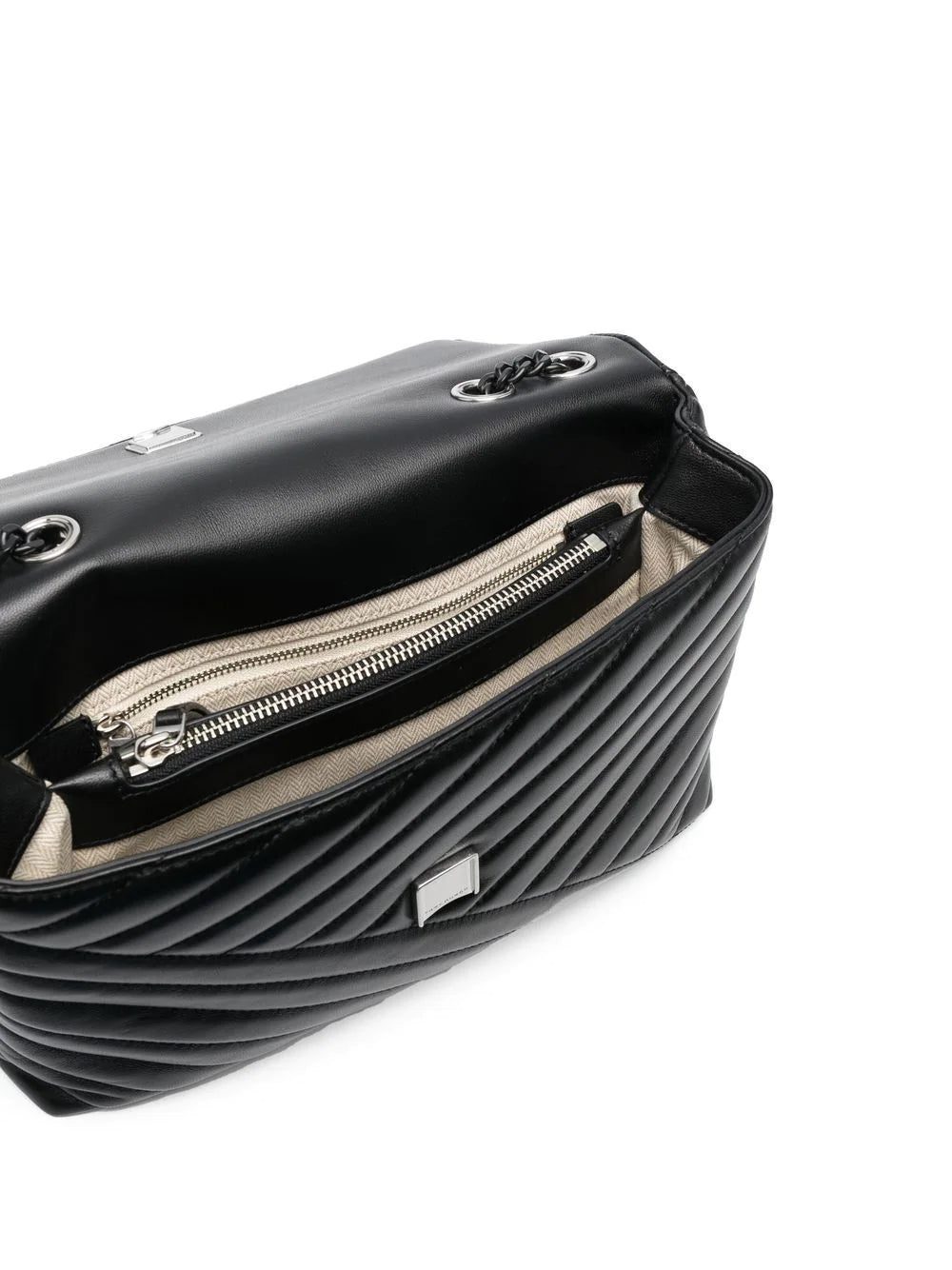 Tory Burch logo-plaque quilted shoulder bag - Image 4