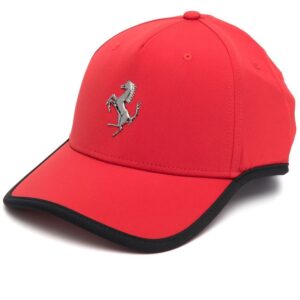 Ferrari logo-plaque detail baseball cap